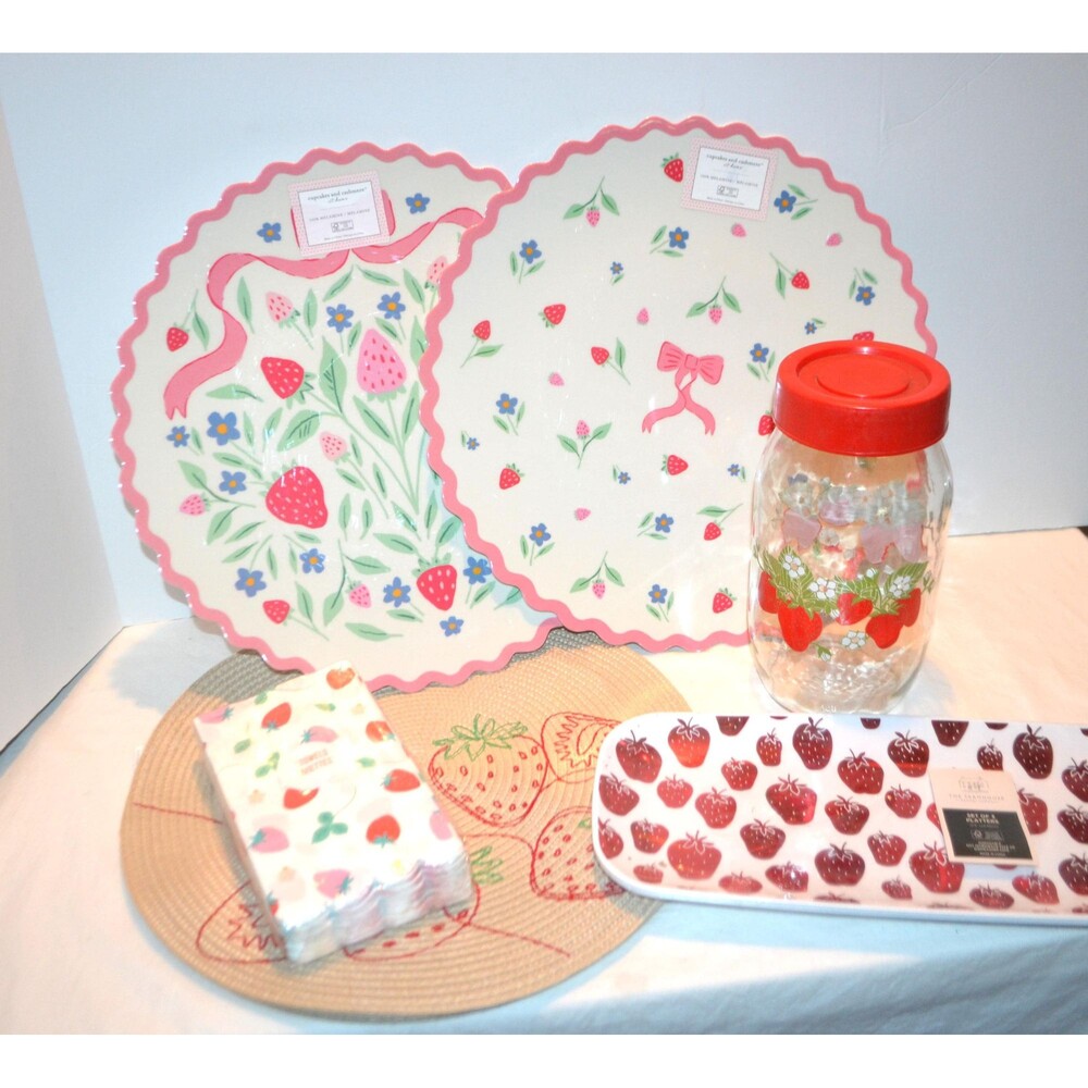 Strawberry Kitschy Fresh Party Market Shower Tabletop Goods